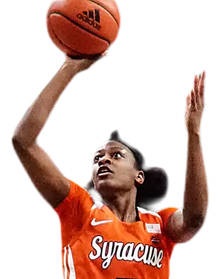 Coach Teisha Hyman — Syracuse guard, mid jump shot